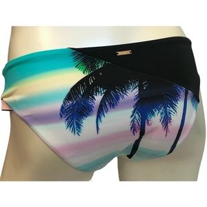 Victoria's Secret Tropical Palm Cool Scenic Classic Hipster Swim Bottom S